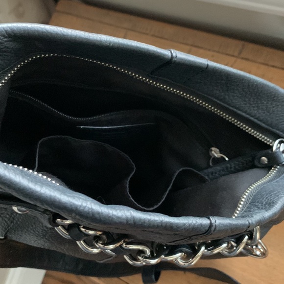 Vintage Coach Chain Duffel Crossbody pebbled leather Shoulder bag purse - Picture 10 of 12